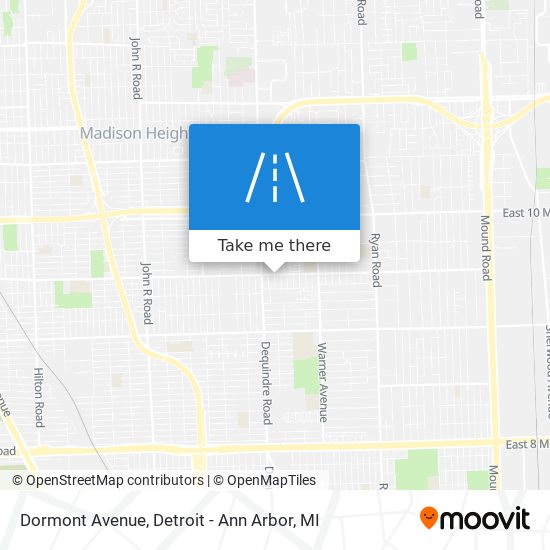 Dormont Avenue map