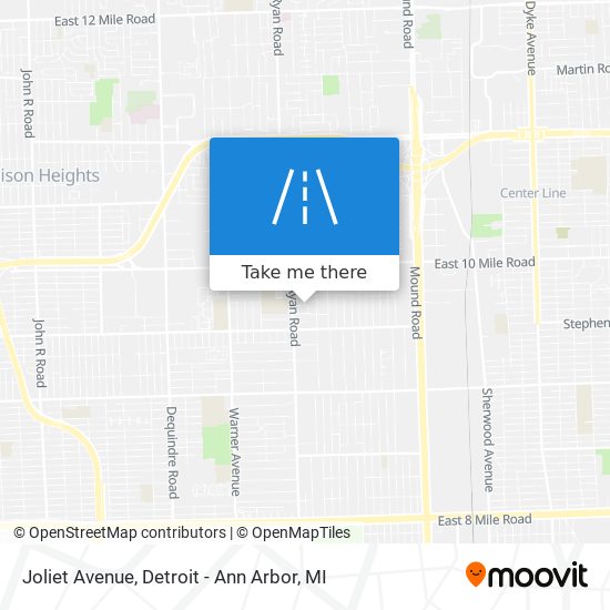 Joliet Avenue map