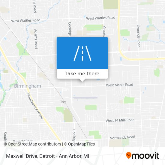 Maxwell Drive map