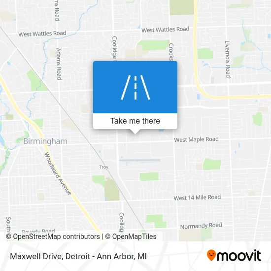 Maxwell Drive map