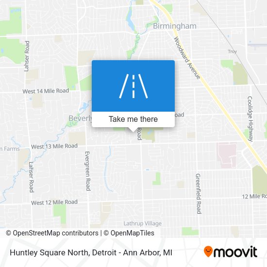 Huntley Square North map