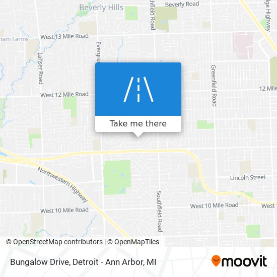 Bungalow Drive map