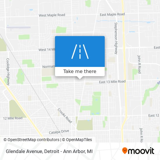 Mapa de Glendale Avenue