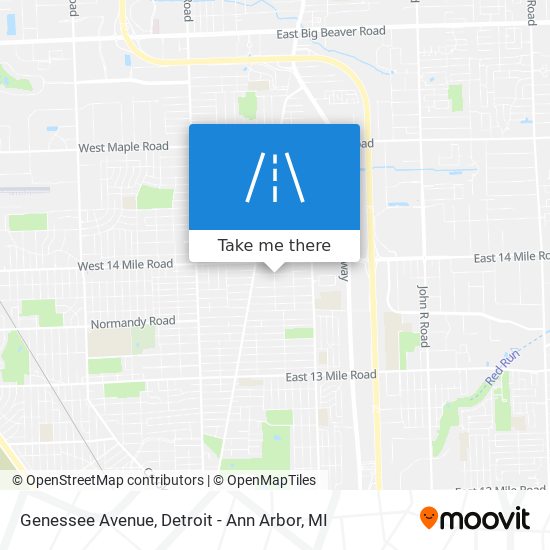 Genessee Avenue map