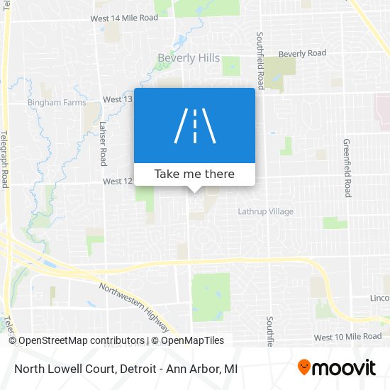 North Lowell Court map