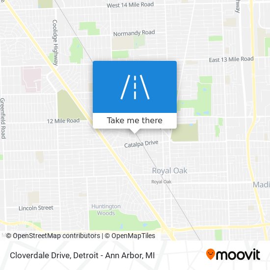 Cloverdale Drive map