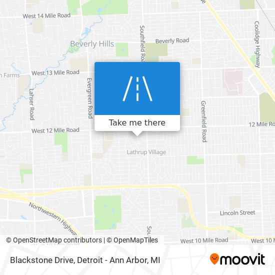 Mapa de Blackstone Drive