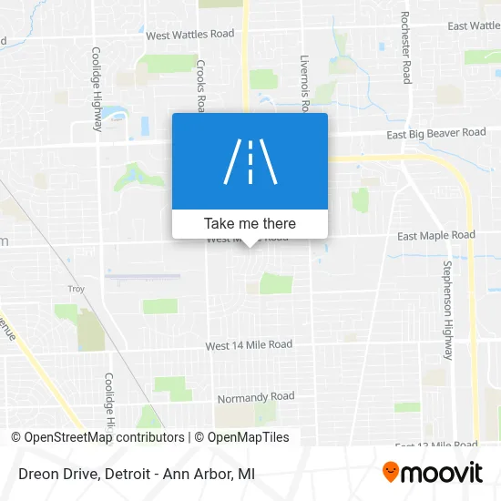 Dreon Drive map