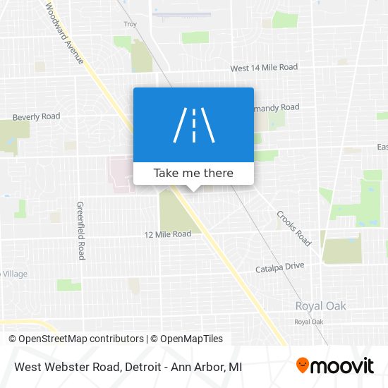 West Webster Road map