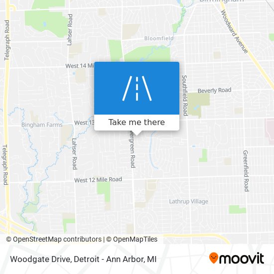 Mapa de Woodgate Drive