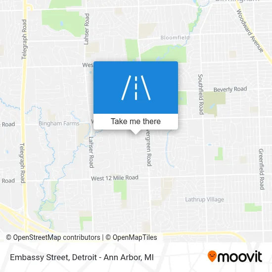 Embassy Street map