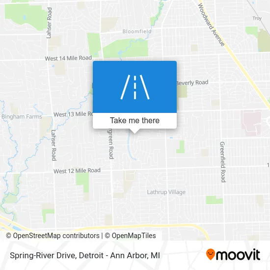 Spring-River Drive map