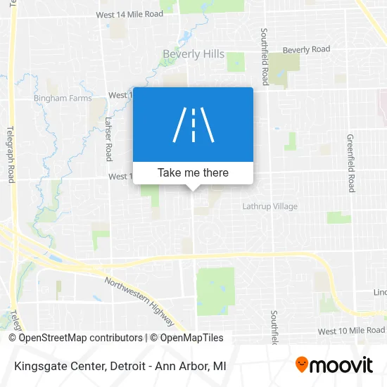Kingsgate Center map