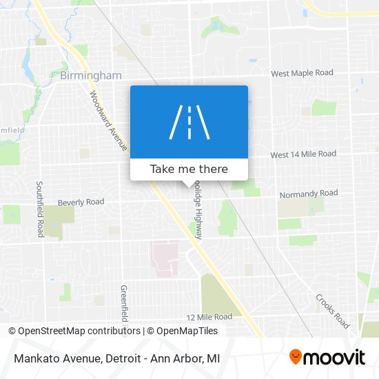 Mankato Avenue map