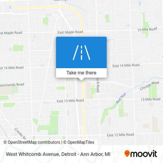 Mapa de West Whitcomb Avenue