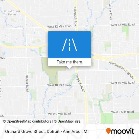 Orchard Grove Street map