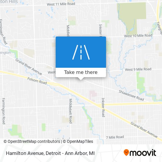 Mapa de Hamilton Avenue