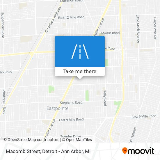 Macomb Street map