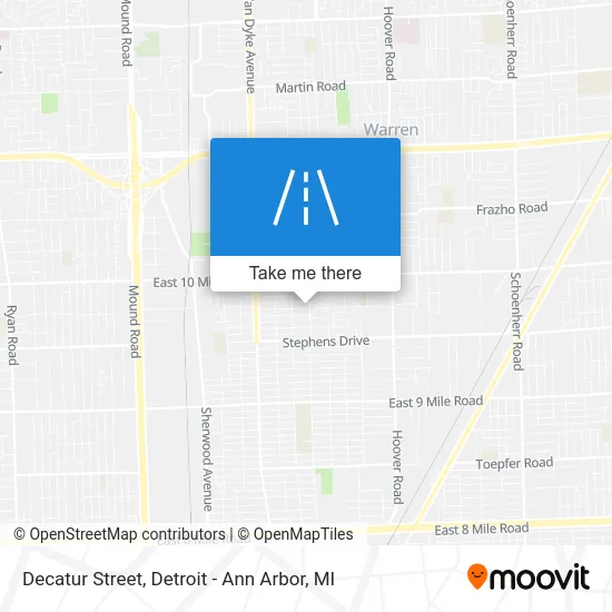 Decatur Street map