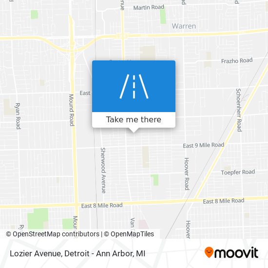 Lozier Avenue map