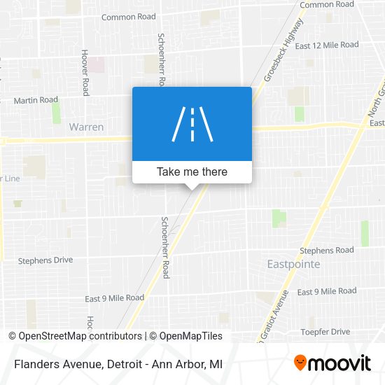 Flanders Avenue map