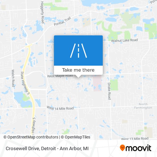 Crosewell Drive map