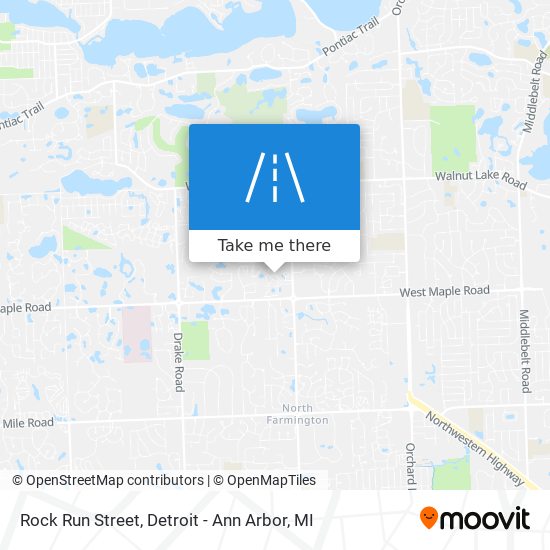 Rock Run Street map