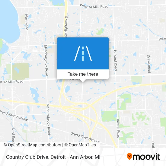 Country Club Drive map