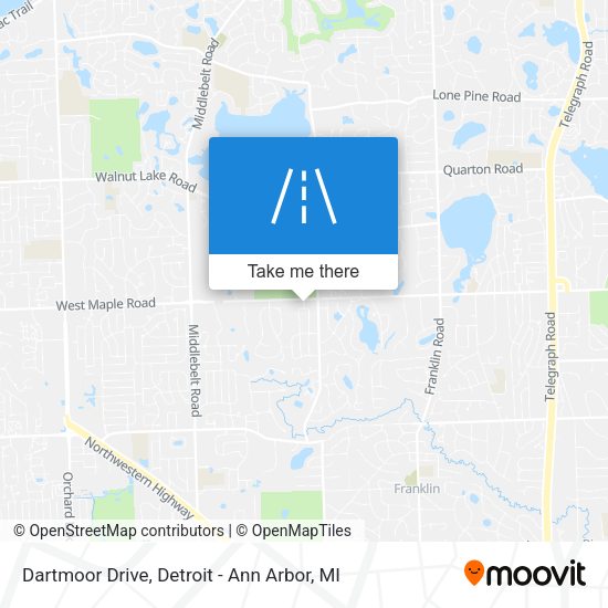Mapa de Dartmoor Drive