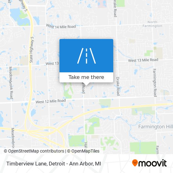 Timberview Lane map