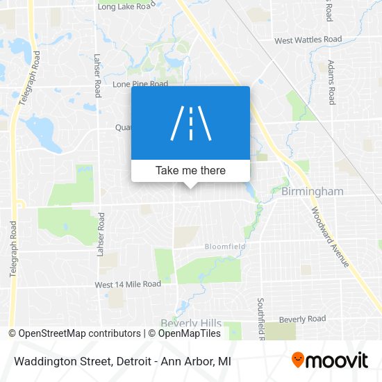 Mapa de Waddington Street