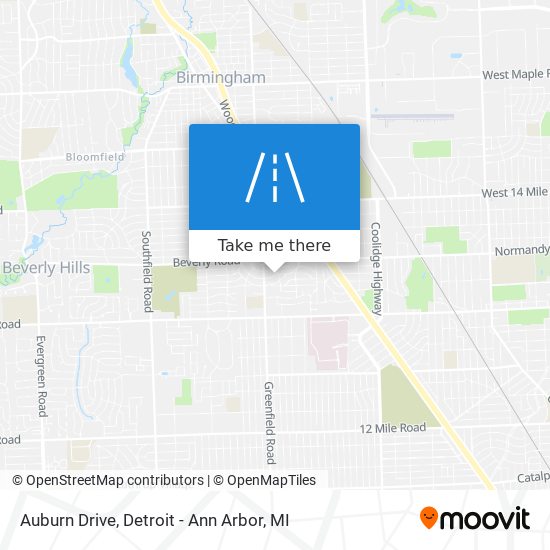 Auburn Drive map