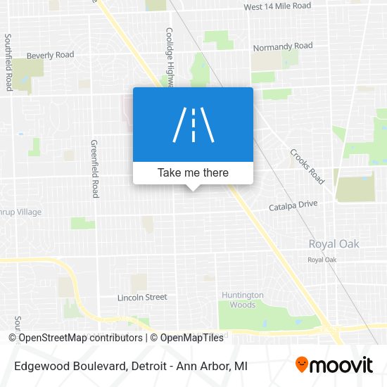 Edgewood Boulevard map