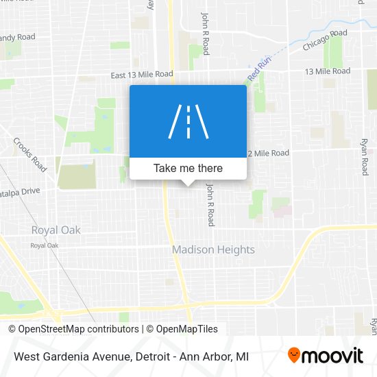 Mapa de West Gardenia Avenue