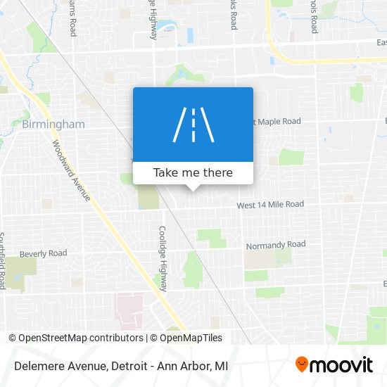 Delemere Avenue map