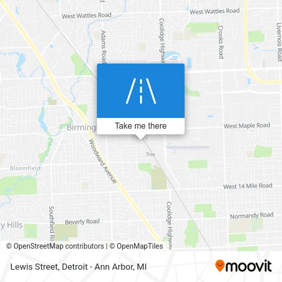 Mapa de Lewis Street