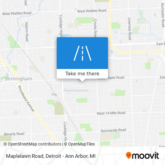 Maplelawn Road map