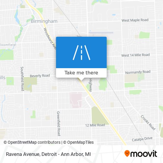 Ravena Avenue map