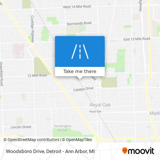 Woodsboro Drive map