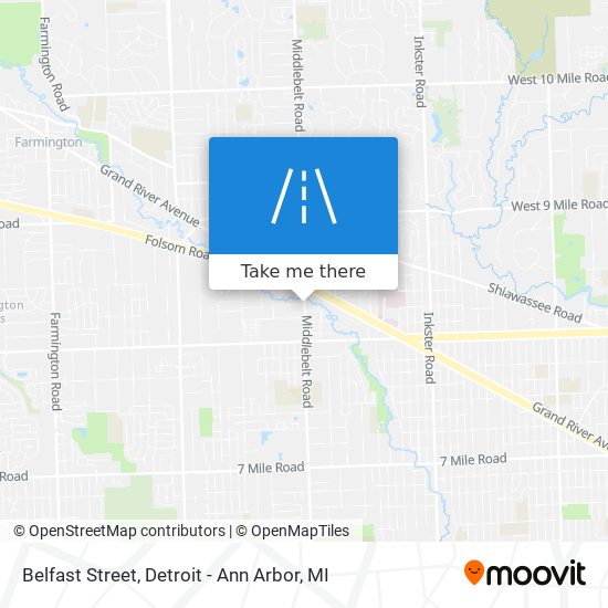 Mapa de Belfast Street