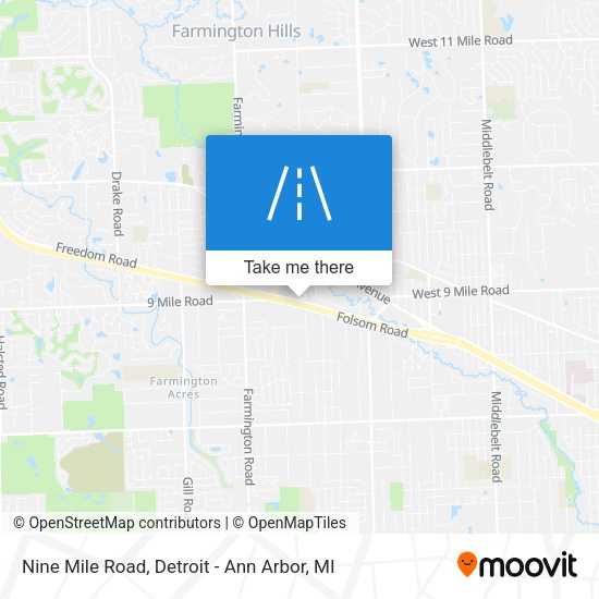 Mapa de Nine Mile Road