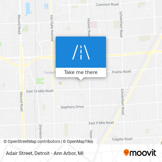 Mapa de Adair Street