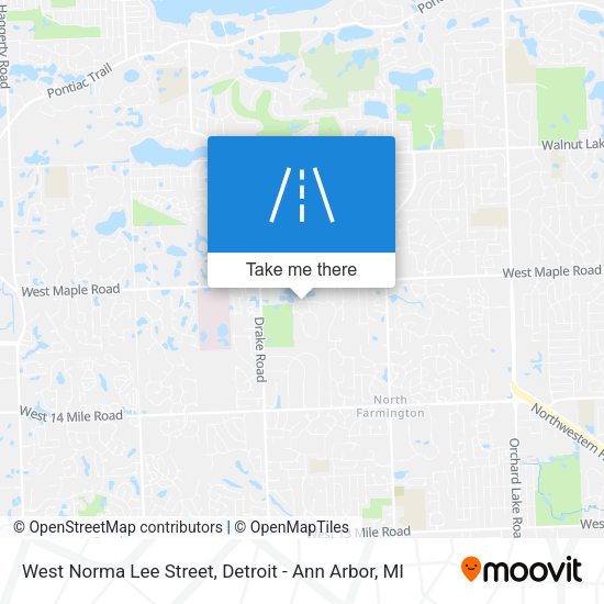 West Norma Lee Street map