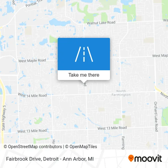 Fairbrook Drive map