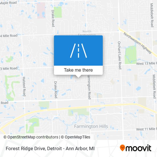 Forest Ridge Drive map