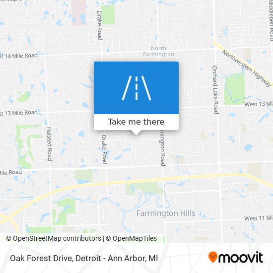 Oak Forest Drive map