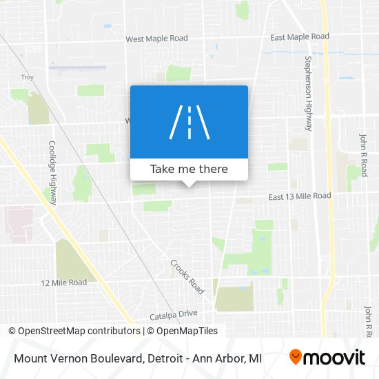 Mapa de Mount Vernon Boulevard