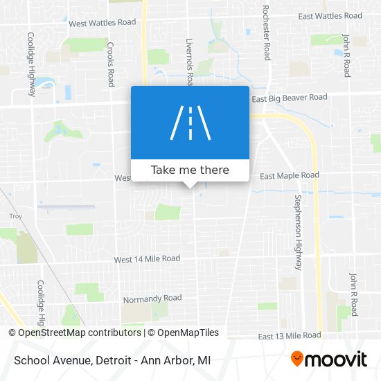 School Avenue map