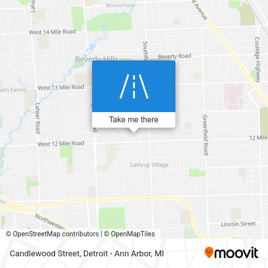 Mapa de Candlewood Street