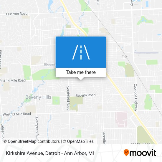 Kirkshire Avenue map